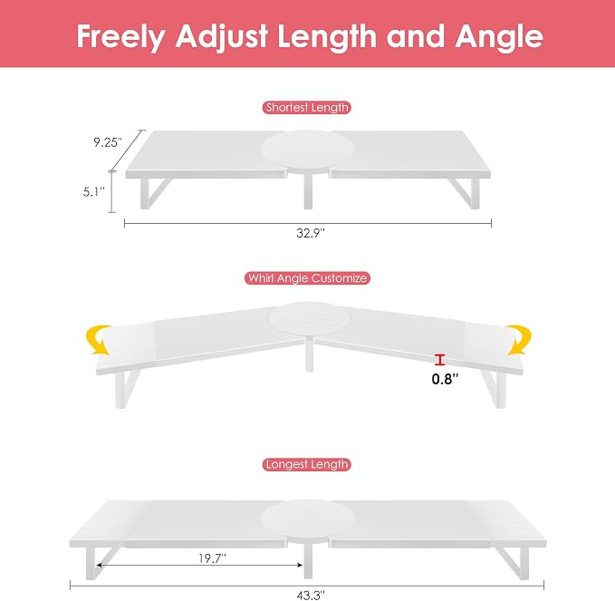 Dual-Monitor-Riser-Stand-For-Desk, Large Monitor Stand Riser - Image 3