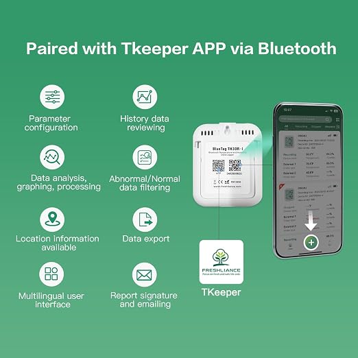Freshliance Temperature Humidity Data Logger Recorder Bluetooth - Image 5