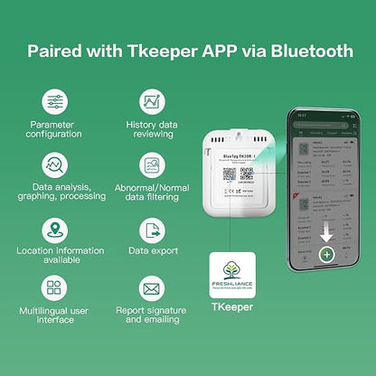 Freshliance Temperature Humidity Data Logger Recorder Bluetooth - Image 5