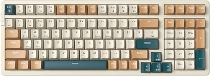 Wireless Mechanical Keyboard, Triple Mode 2.4G/USB-C/BT Gaming Keyboards 100 by Merdia