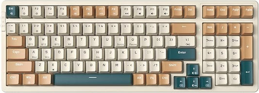 Wireless Mechanical Keyboard, Triple Mode 2.4G/USB-C/BT Gaming Keyboards 100 by Merdia