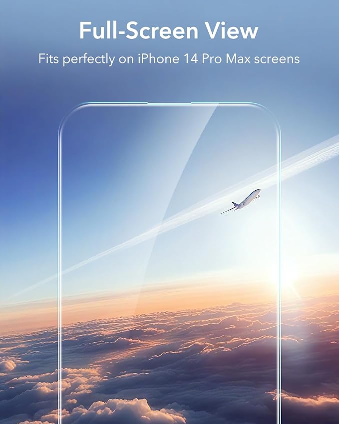 ESR 3 Pack for iPhone 14 Pro Max Screen Protector, Tempered Glass Film - Image 5