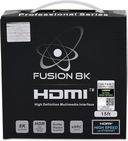 HDMI 2.1 Certified Cable Supports 10K 8K @60Hz and 4K @120Hz Compatible by Fusion8k