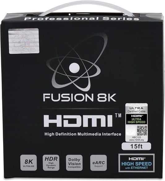 HDMI 2.1 Certified Cable Supports 10K 8K @60Hz and 4K @120Hz Compatible by Fusion8k