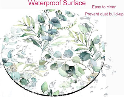 Mouse Pad, Cute Mousepad with Design, Round Grass Leaves Mat, Small Non-Slip - Image 4