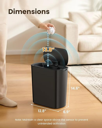 Cesun Motion Sensor Trash Can, 5 Gallon Automatic Bathroom Garbage Can - Image 8