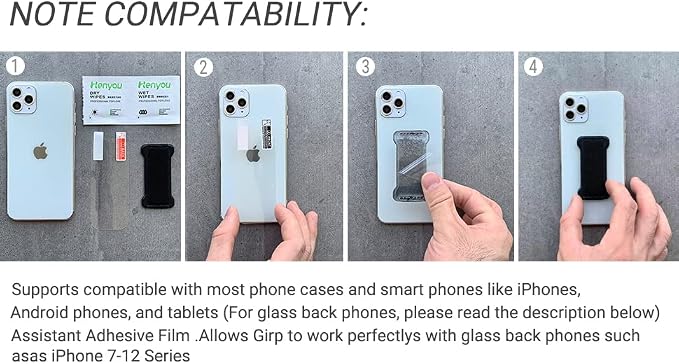 Phone Grip Holder for Hand, Universal Finger Strap Phone Holder, Finger Selfie - Image 6