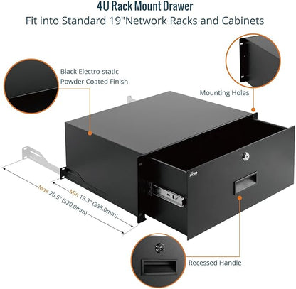 Tecmojo 4U Rack Drawer, Rack Mount Drawer - Image 4