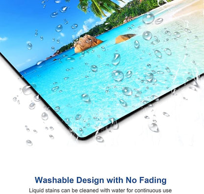 Mouse Pad, Square Beach Style Anti-Slip Rubber Mousepad - Image 5