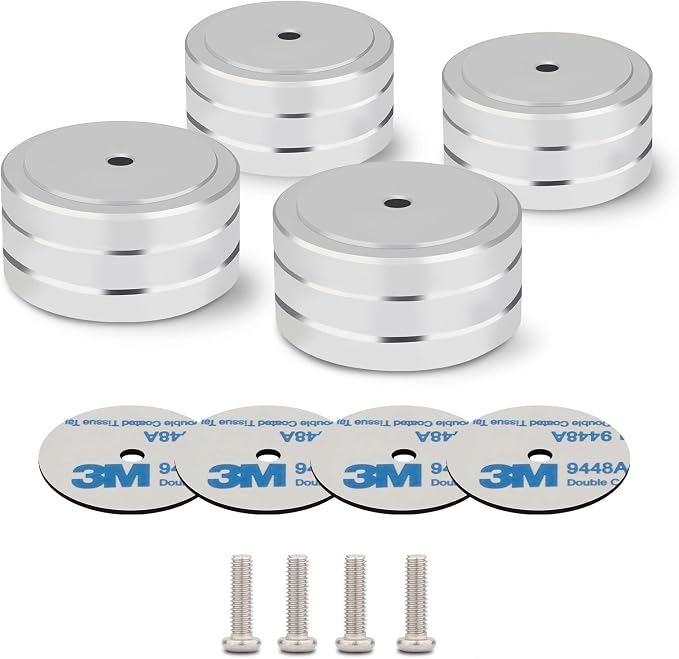 Monosaudio Isolation Feet HiFi Feet 4Pcs 40x20mm Aluminum Universal Turntable by Monosaudio