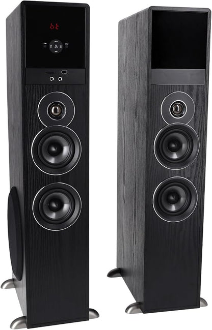 Rockville TM80B Powered Home Theater Tower Speaker System, USB/SD Playback - Image 7