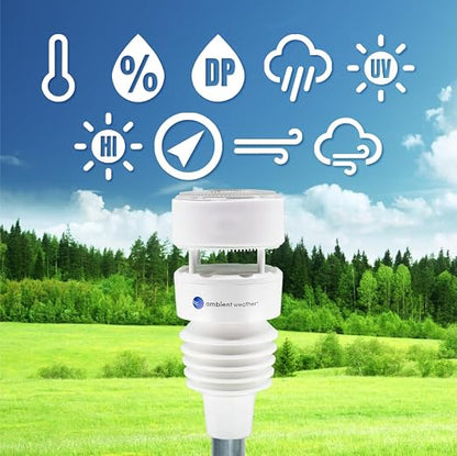 Ambient Weather WS-4000 Solar Powered UltraSonic Wi-Fi Weather Station - Image 3