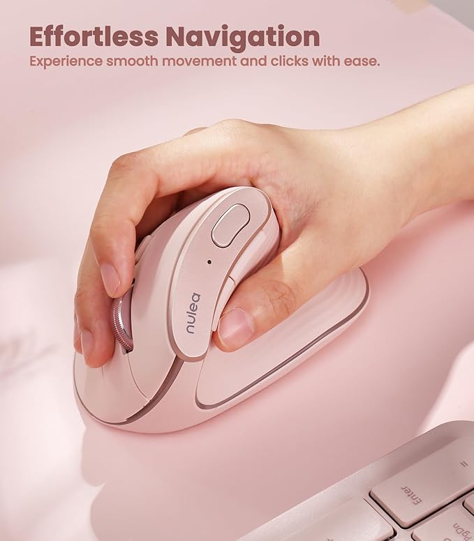 Nulea M510 Vertical Mouse Wireless, Ergonomic Mouse - Image 4