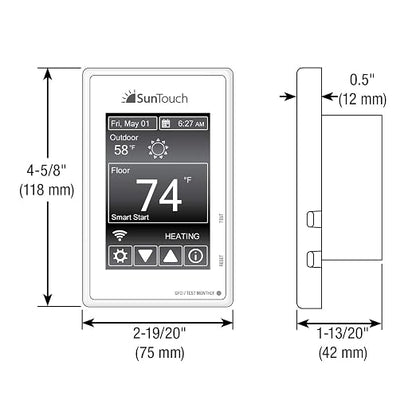 SunTouch SunStat Command Color Touchscreen Programmable Thermostat - Image 4