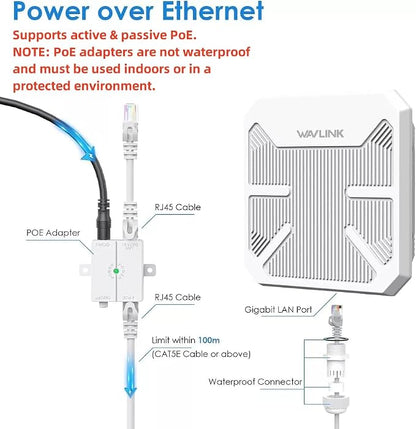 WAVLINK AX3000 Outdoor WiFi 6 Extender, Dual Band Long Range WiFi - Image 6