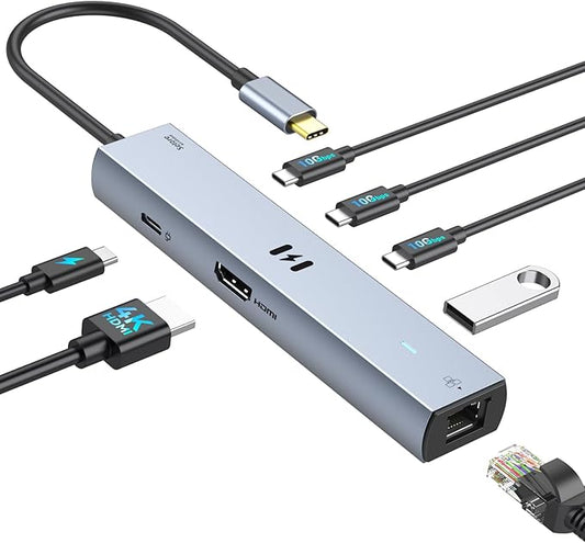 Selore 10Gbps USB C Hub Multiport Adapter, Ethernet Adapter by SeloreS-Global