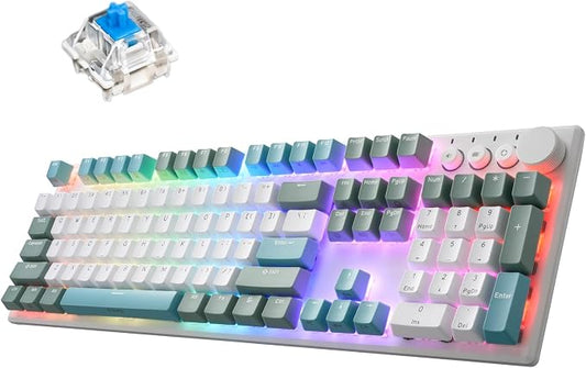 iRocks K74R Wireless RGB Illuminated Mechanical Gaming Keyboard, Hot-Swappable by i-rocks