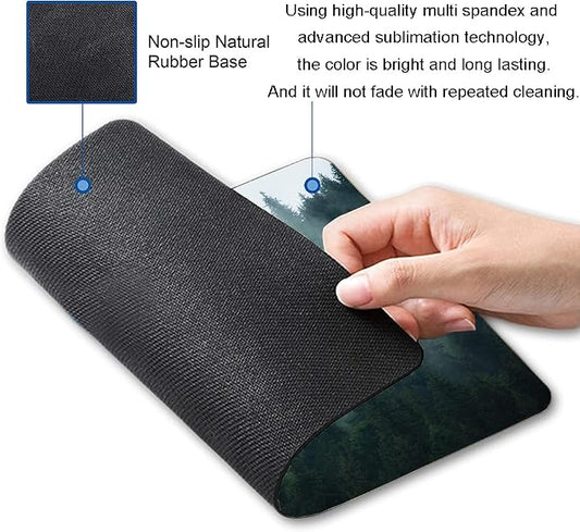 Mouse Pad, Fog Forest Mouse Mat, Waterproof Non-Slip Rubber Base MousePads - Image 2
