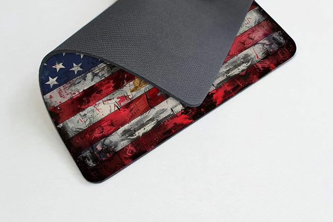 Square Mouse Pad Colorful Deer and National Flag-1, Gaming Mouse Pads - Image 4