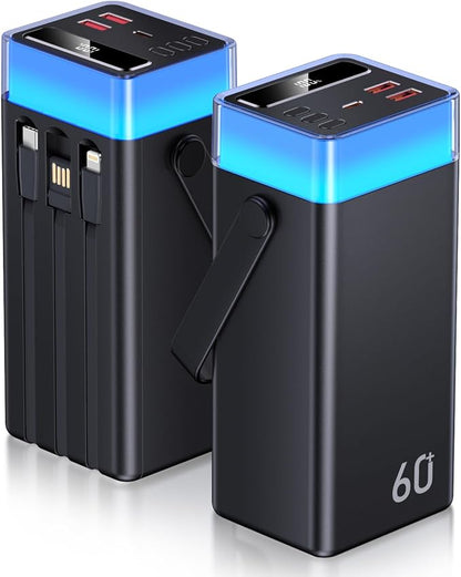 Power Bank 60000mAh 22.5W Fast-Charging Portable Charger by Unknown