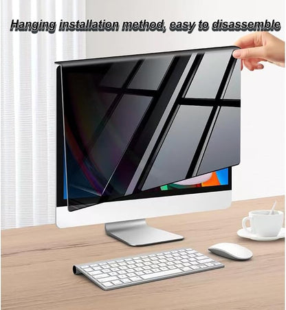 24 inch Hanging Monitor Computer Privacy Screen Filter, Anti Glare Blue Light - Image 4