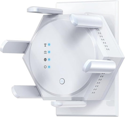12880 Sq.Ft WiFi Extender Signal Booster, 1200Mbps Dual Band 5GHz/2.4GHz WiFi by Unknown