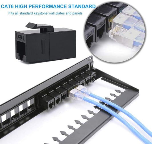 60 Pack Ethernet Couplers RJ45 Cat6 Keystone Coupler Cat5 Cat5e Keystone Jack - Image 2