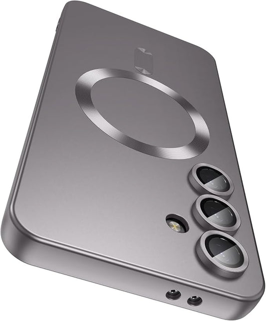 Magnetic for Samsung Galaxy S25 Plus Case Slim Soft Silicone Bumper Shockproof by LEKEVO