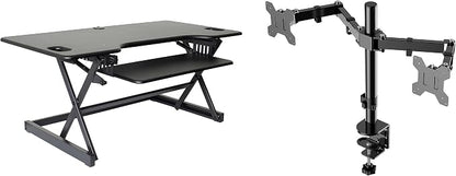 Rocelco 46" Large Height Adjustable Standing Desk Converter by Rocelco