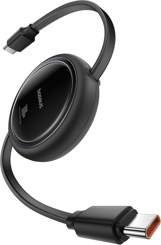 Baseus USB C to USB C Cable, 100W Retractable USB C 5A Fast Charging Cable by Baseus