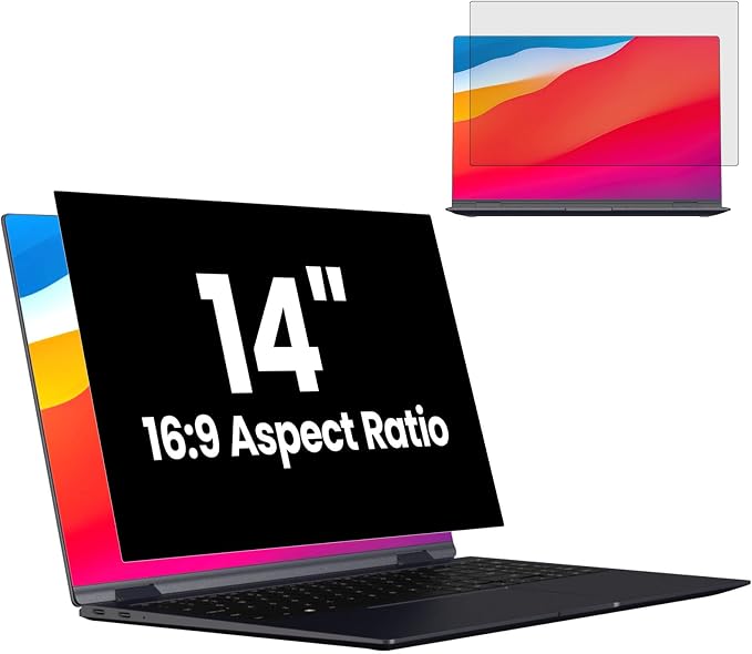 HD Laptop Privacy Screen 14 inch, Upgraded Laptop Privacy Screen by HOME