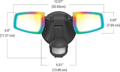 HALO ESF Motion Smart Wi-Fi Color Changing LED Outdoor Security Floodlight - Image 9