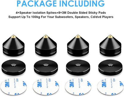 4Pcs Speaker Isolation Spikes Floor Protectors Shockproof Speaker Isolation - Image 3