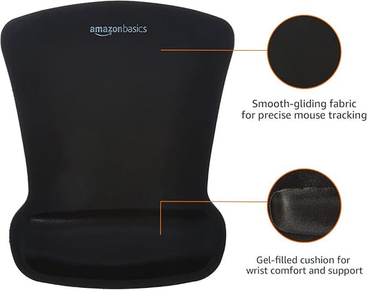 Amazon Basics Rectangular Gel Computer Mouse Pad - Image 2