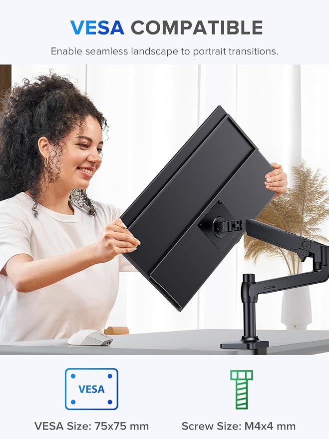 UPERFECT 22" QLED 2K Portable Monitor w/VESA & 180° Adjustable Stand, 2560×1440 - Image 6