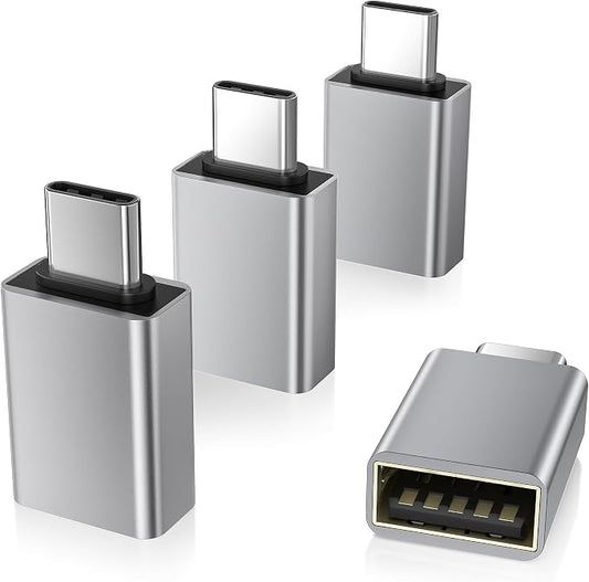 Elebase USB C Adapter for New iPhone 16 4Pack, USBC Male to USB 3.0 Female by Elebase