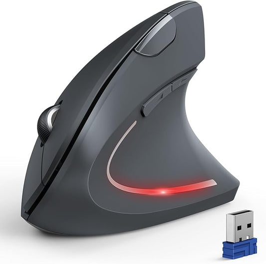 TECKNET Ergonomic Mouse, Wireless Bluetooth Vertical Mouse, 4800 DPI Optical by Tecknet