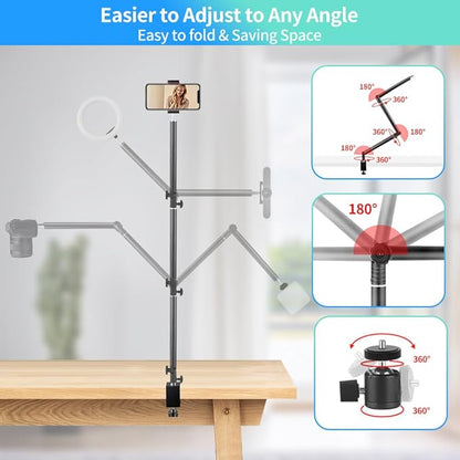 Heavy Duty Overhead Camera Desk Mount Stand 14.5"-41" - Image 4