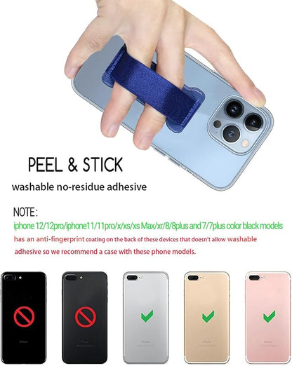 Phone Grip Holder for Hand, Universal Finger Strap Phone Holder, Finger Selfie - Image 3