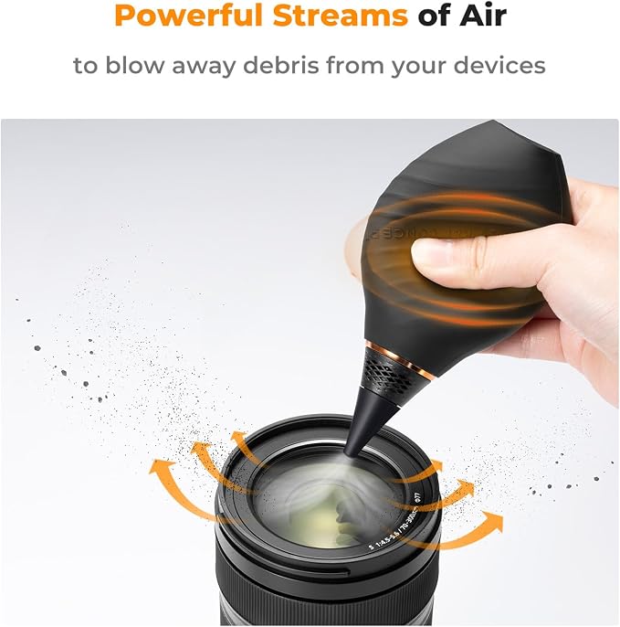 K&F CONCEPT Soft Tip Strong Air Blower, Single Air Intake Camera Lens Blower - Image 3