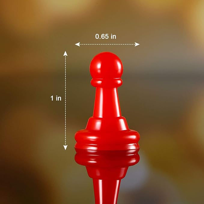 Gejoy 128 Pcs Board Game Pieces Multicolor Plastic Pawns Game Pieces - Image 2