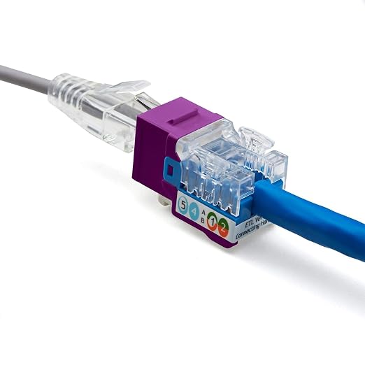 trueCABLE Cat6 Keystone Jack, Unshielded, 90 Degree Punch-Down, PoE++ 100W - Image 7