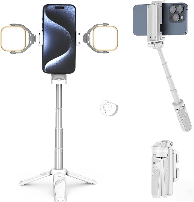 ULANZI JJ02 Selfie Stick Tripod, Extendable Grip Phone Tripod w Detachable by ulanzi