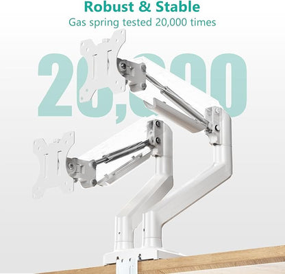 WALI Dual Monitor Stand for 17-32 inch Screens, Dual Monitor Arms for 2 - Image 5