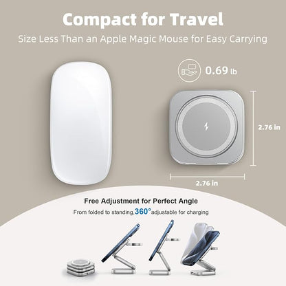 5-in-1 Wireless Charger for MagSafe, AC ISLAND Portable Travel Charging Station - Image 5