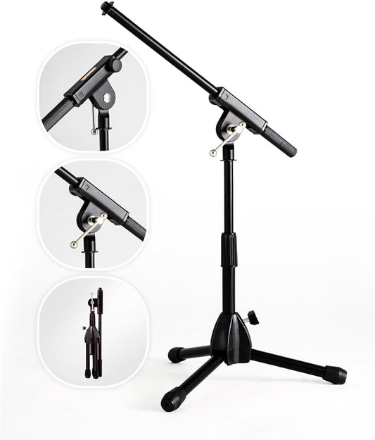 Stage Rocker Foldable Tripod Low-Profile Mic Boom Stand by StageRocker