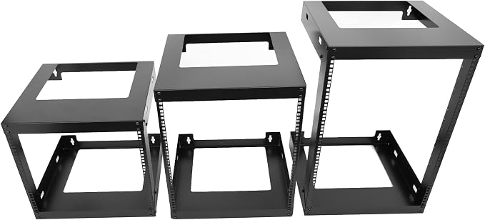 9U Wall Mount Open Frame 19 Inch Server Equipment Rack Wall Mountable Heavy - Image 4