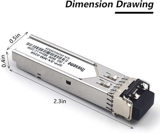 4 Pack 1.25G Multimode SFP LC Module, 1000Base-SX Gigabit Fiber Transceiver - Image 2