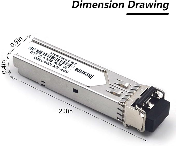 2 Pack 1.25G Multimode SFP LC Module, 1000Base-SX Gigabit Fiber Transceiver - Image 2