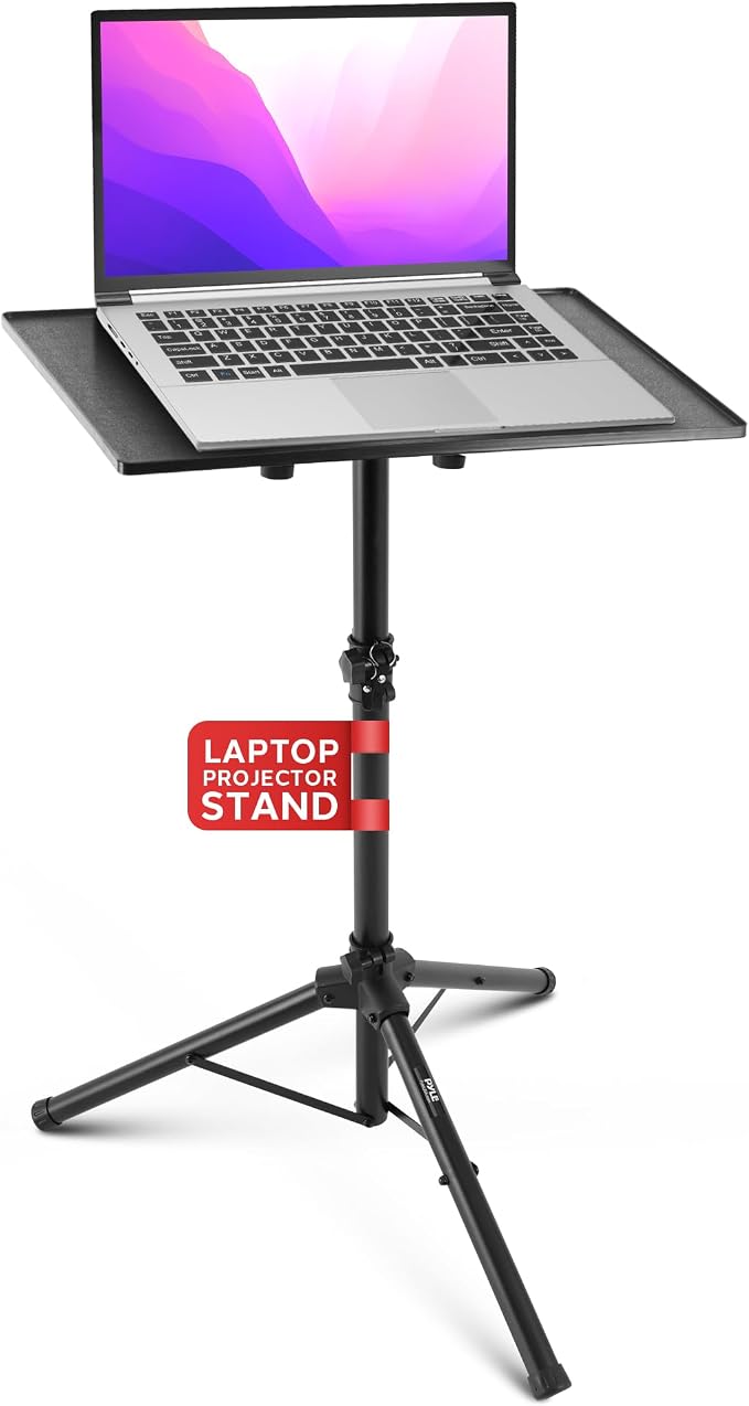Pyle Universal Projector Stand – Adjustable Tripod by PyleUSA